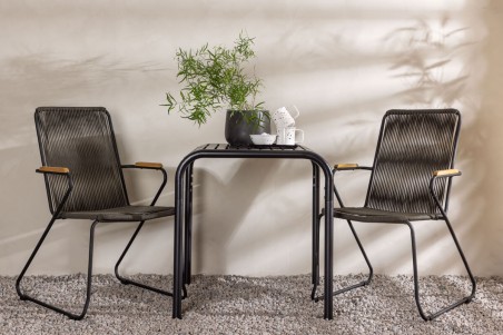 Borneo, Bois cafégrupp svart/mörkgrå Venture Home