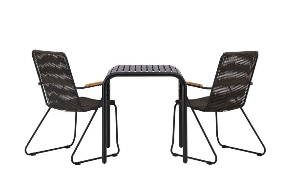 Borneo, Bois cafégrupp svart/mörkgrå Venture Home