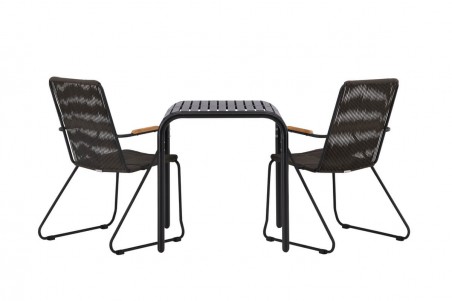 Borneo, Bois cafégrupp svart/mörkgrå Venture Home