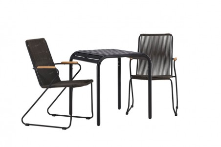 Borneo, Bois cafégrupp svart/mörkgrå Venture Home