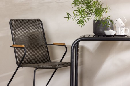 Borneo, Bois cafégrupp svart/mörkgrå Venture Home