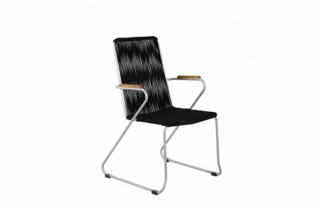 Bois matstol 2-pack svart/grå Venture Home