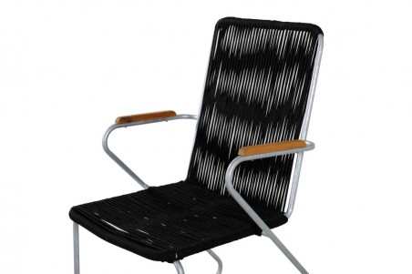 Bois matstol 2-pack svart/grå Venture Home