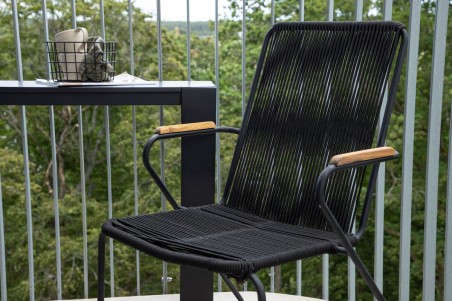 Bois matstol 2-pack svart Venture Home