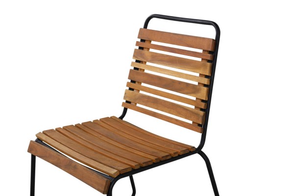 Bois matstol 2-pack natur/svart Venture Home