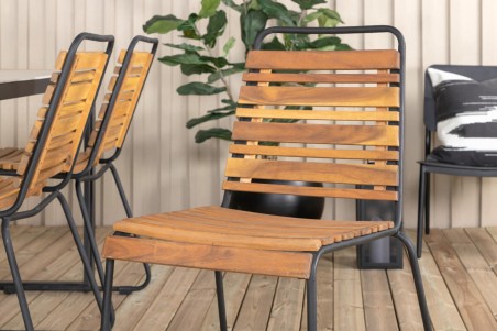 Bois matstol 2-pack natur/svart Venture Home