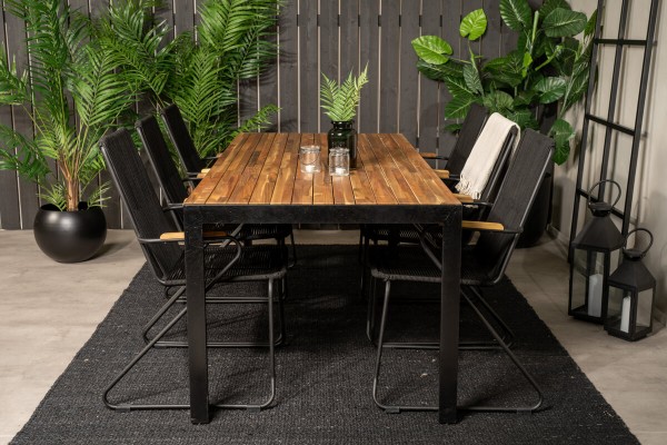 Bois matgrupp svart/natur Venture Home