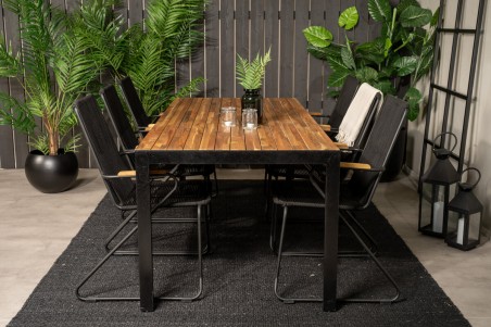 Bois matgrupp svart/natur Venture Home