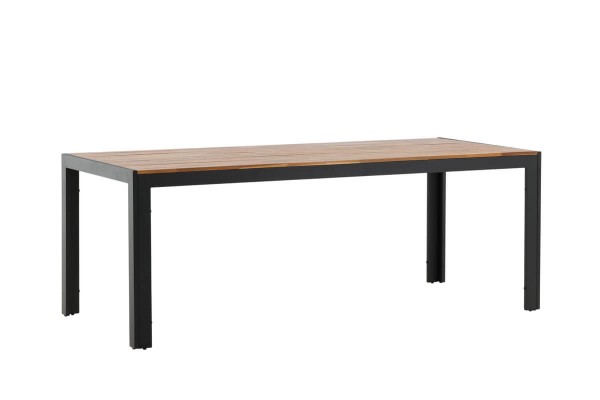 Bois matbord 205x90x75 cm natur/svart Venture Home