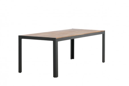 Bois matbord 205x90x75 cm natur/svart Venture Home