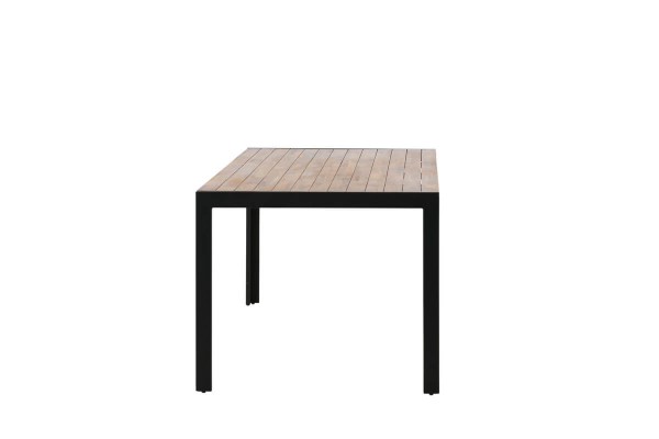 Bois matbord 205x90x75 cm natur/svart Venture Home