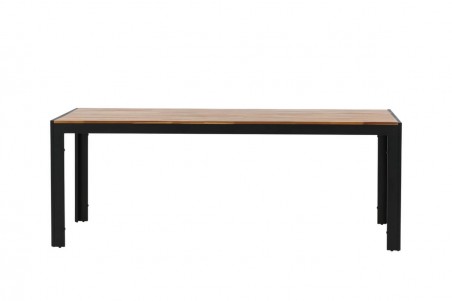 Bois matbord 205x90x75 cm natur/svart Venture Home
