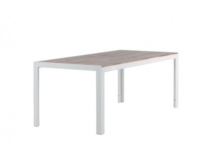 Bois matbord 200x100x76 cm natur/vit Venture Home