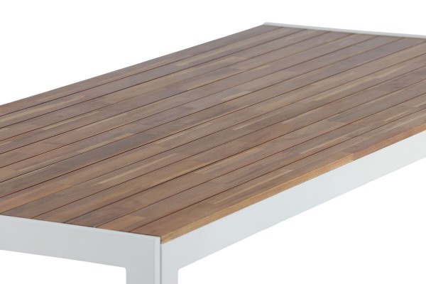 Bois matbord 200x100x76 cm natur/vit Venture Home