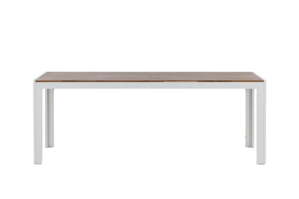 Bois matbord 200x100x76 cm natur/vit Venture Home