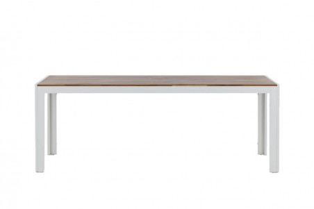 Bois matbord 200x100x76 cm natur/vit Venture Home