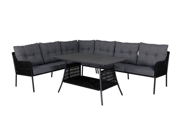 Berlin hörngrupp svart/grå Venture Home