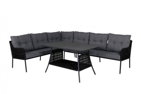 Berlin hörngrupp svart/grå Venture Home