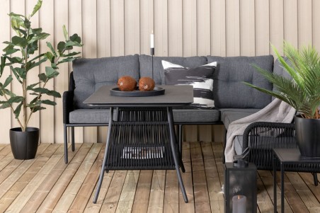 Berlin hörngrupp svart/grå Venture Home