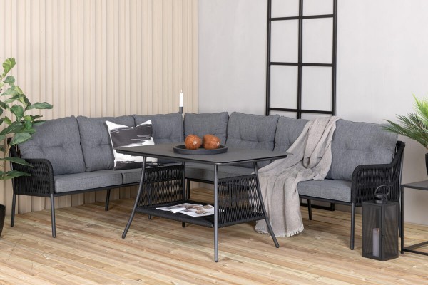 Berlin hörngrupp svart/grå Venture Home