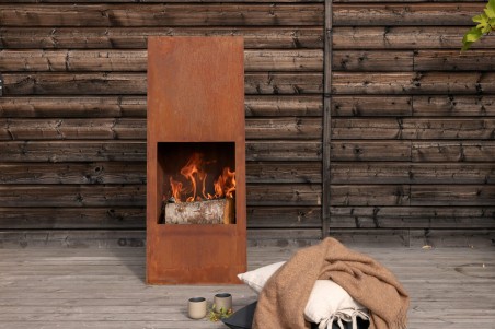 Bastian eldstad 50x20x150 cm rusty orange Venture Home