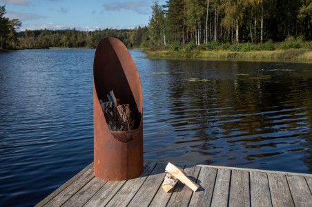 Bastian eldkorg Ø37 cm rusty orange Venture Home