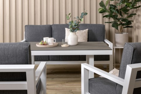 Barcelona soffgrupp vit/grå Venture Home