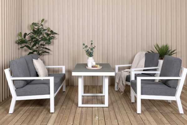 Barcelona soffgrupp vit/grå Venture Home