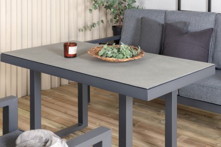 Barcelona soffgrupp grå/svart Venture Home
