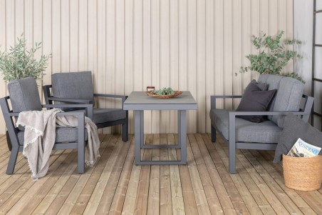 Barcelona soffgrupp grå/svart Venture Home