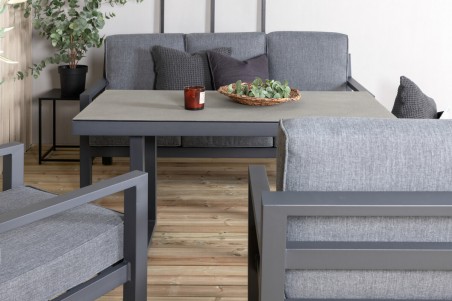 Barcelona soffgrupp grå/svart Venture Home
