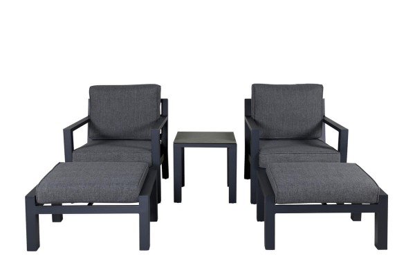 Barcelona loungeset svart Venture Home
