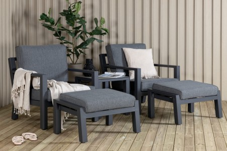 Barcelona loungeset svart Venture Home