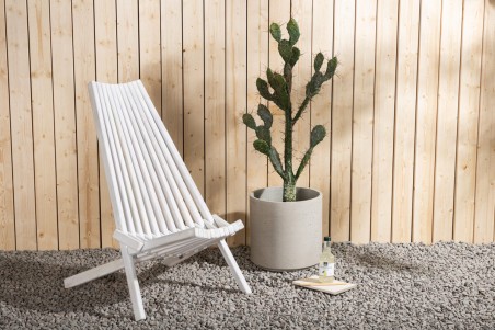 Asta loungefåtölj vitputsad Venture Home