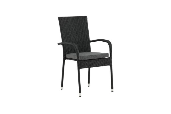 Anna matstol 2-pack svart Venture Home