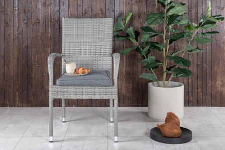 Anna matstol 2-pack grå Venture Home