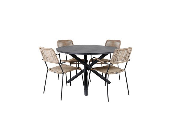 Alma, Lindos matgrupp svart/brun Venture Home