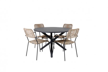 Alma, Lindos matgrupp svart/brun Venture Home