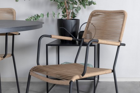 Alma, Lindos matgrupp svart/brun Venture Home