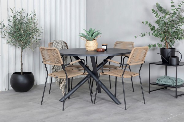 Alma, Lindos matgrupp svart/brun Venture Home