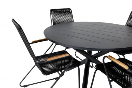 Alma, Bois matgrupp svart Venture Home