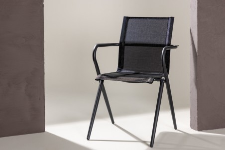Alina matstol 6-pack svart Venture Home