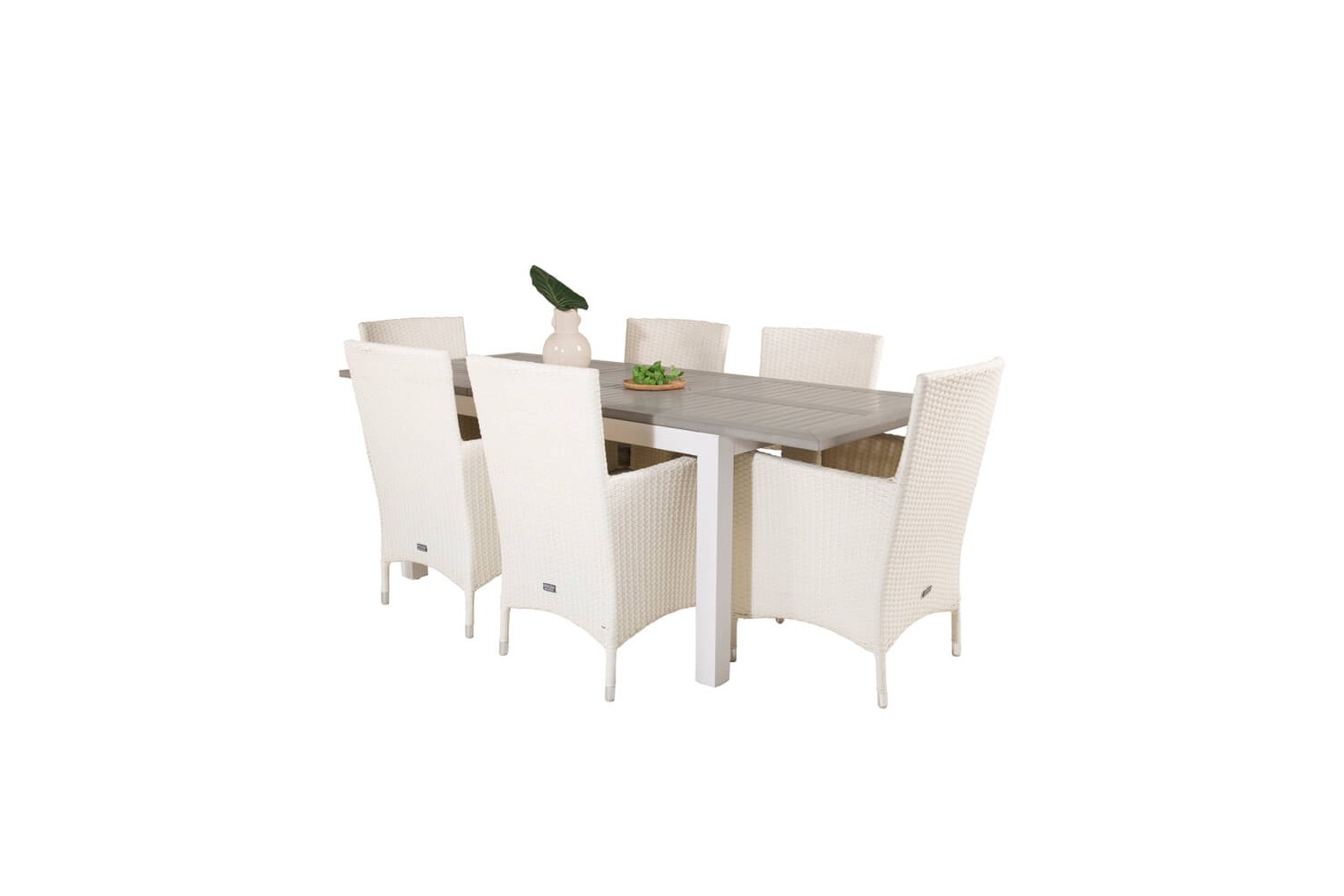 Albany, Malin matgrupp 160/240x90 cm vit/grå Venture Home