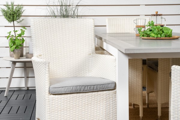 Albany, Malin matgrupp 160/240x90 cm vit/grå Venture Home