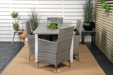 Albany, Malin matgrupp 160/240x90 cm grå Venture Home