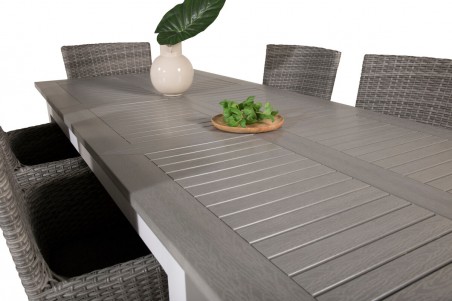 Albany, Malin matgrupp 160/240x90 cm grå Venture Home