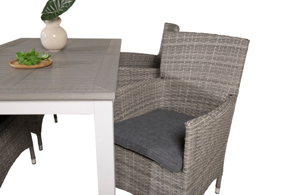 Albany, Malin matgrupp 160/240x100 cm grå/vit Venture Home