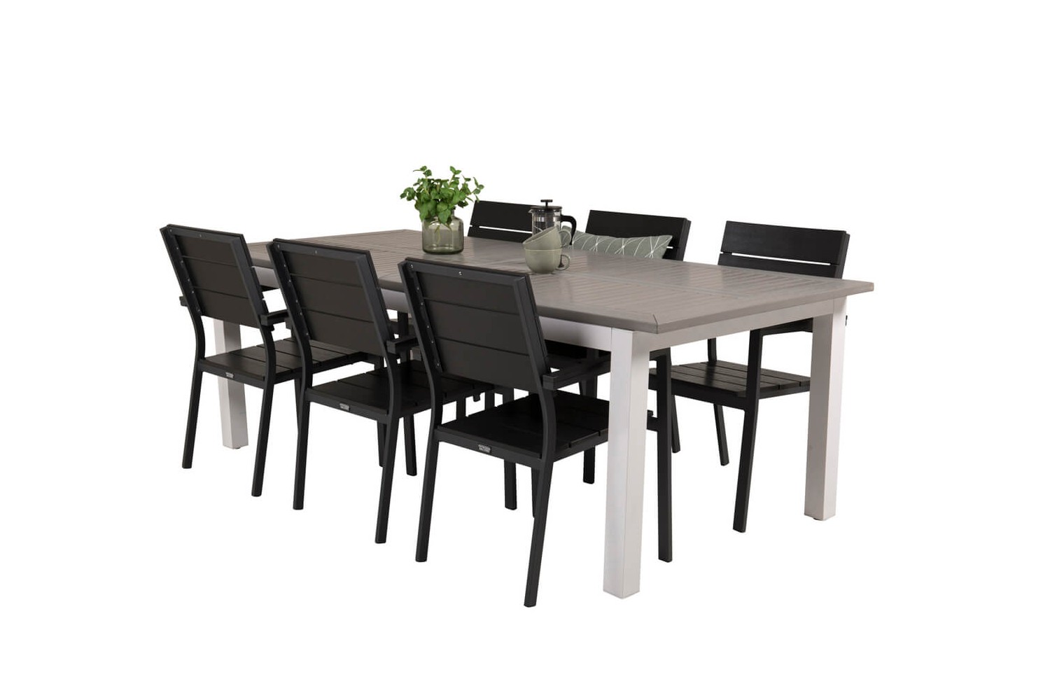 Albany, Levels matgrupp 224/324x100 cm svart/grå Venture Home Albany, Levels matgrupp 224/324x100 cm svart/grå Venture Home