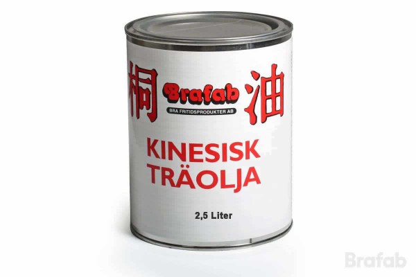 Kinesisk träolja ofärgad 2,5 liter Brafab