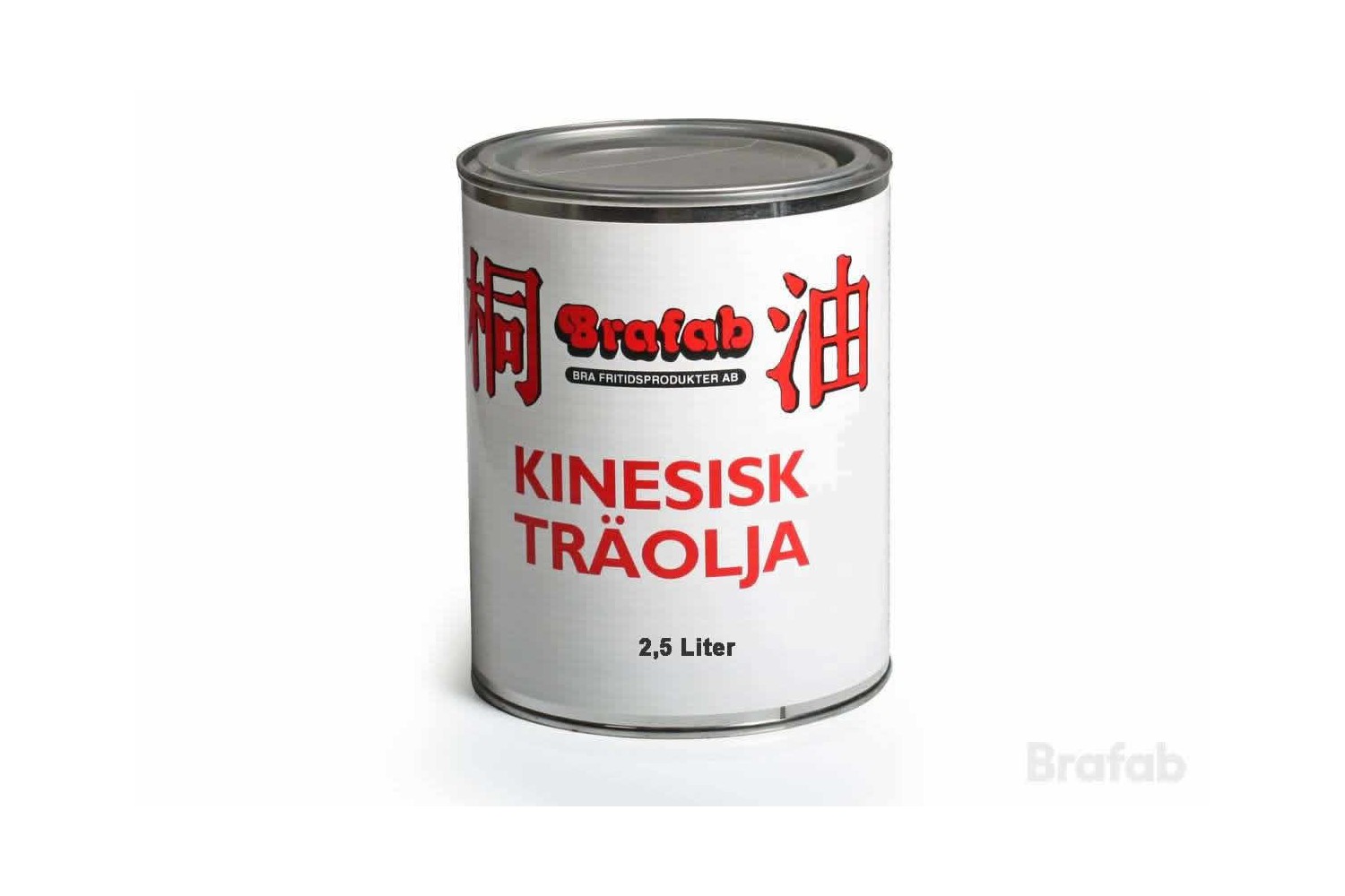 Kinesisk träolja ofärgad 2,5 liter Brafab